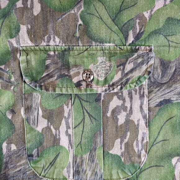 VTG Mossy Oak Mens XL Full Foliage Camo Shacket USA Made First Perfect - Picture 7 of 9